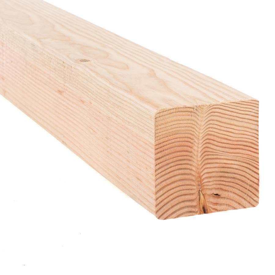 4 x 4 x 4' White Wood Timber