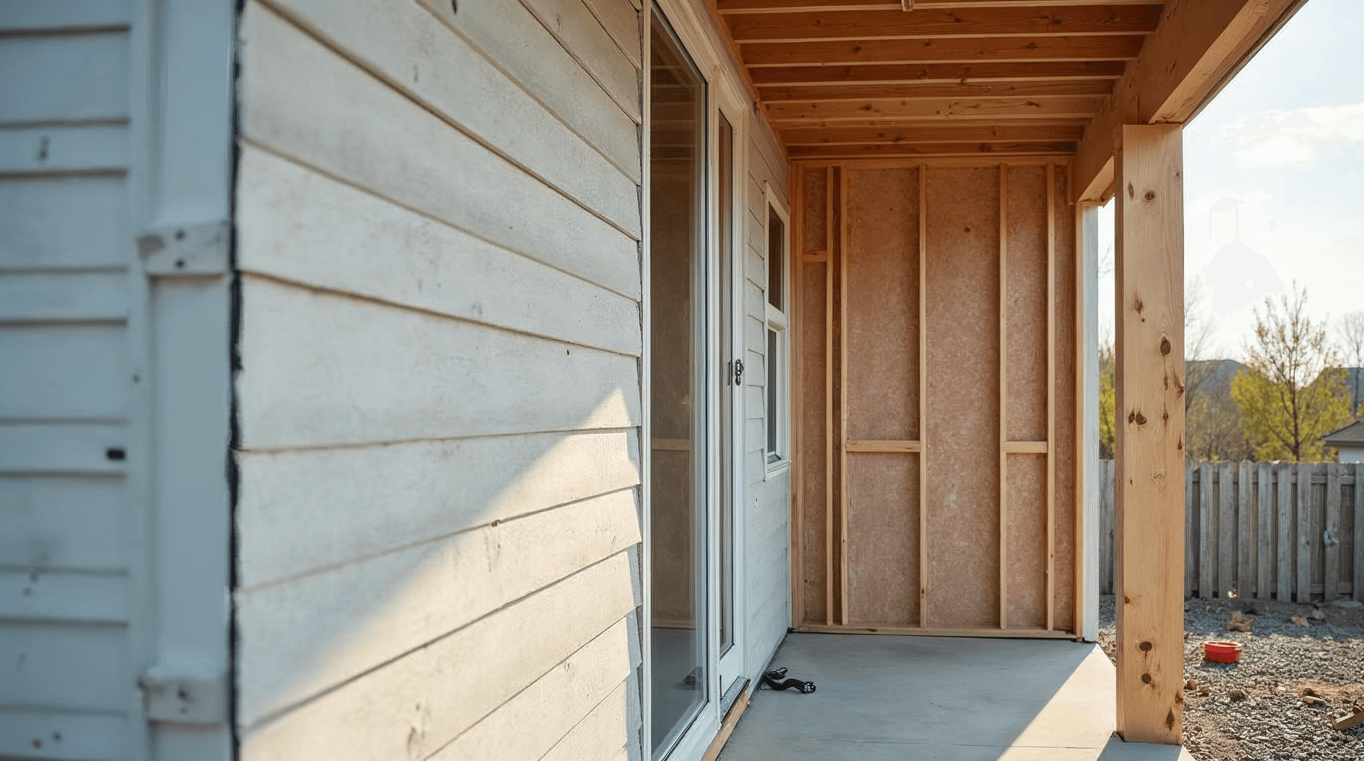 Fiber cement siding installed over exterior foam insulation