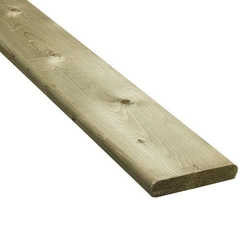 12' Treated #2 Pine Thick Deck Board