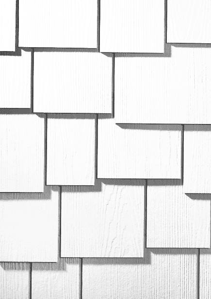 HardieShingle® Primed Staggered Woodgrain Fiber Cement Shingle Siding Panel